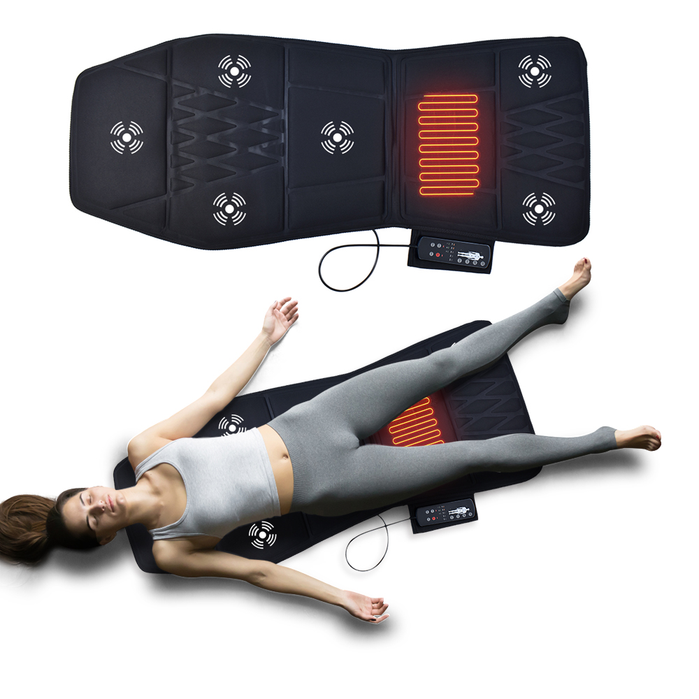 Shiatsu massage mattress with heated